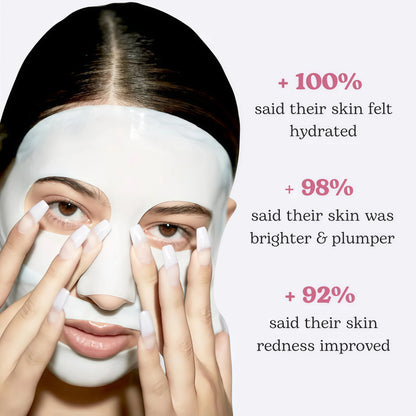 Collagen Glow Up Mask 2.0,Overnight – Hydrating Korean Sheet Mask,Firming & Smoothing Skincare for All Skin Types – 4 Masks